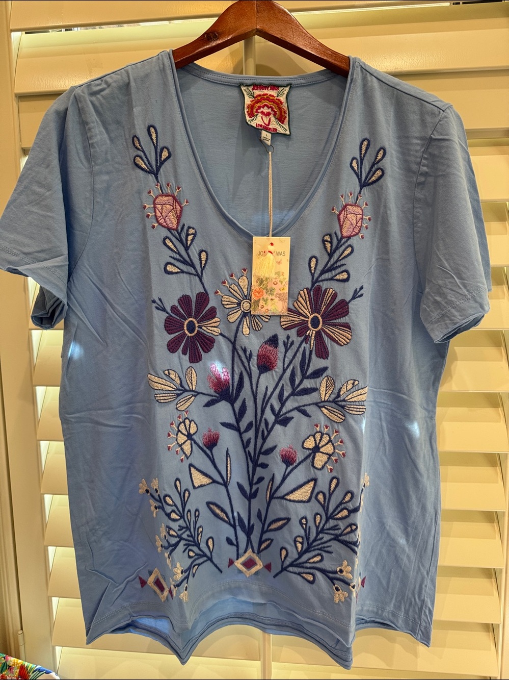 Johnny Was Adina V-Neck Tee